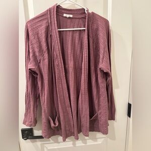 Maurice’s Pink Open Front Lightweight Cardigan